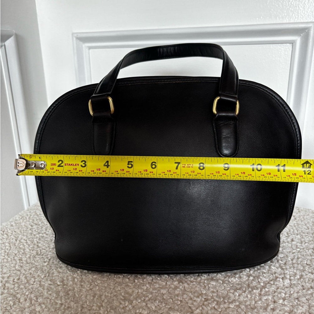 Vintage Coach Pelham Black Leather Bag - Picture 10 of 11